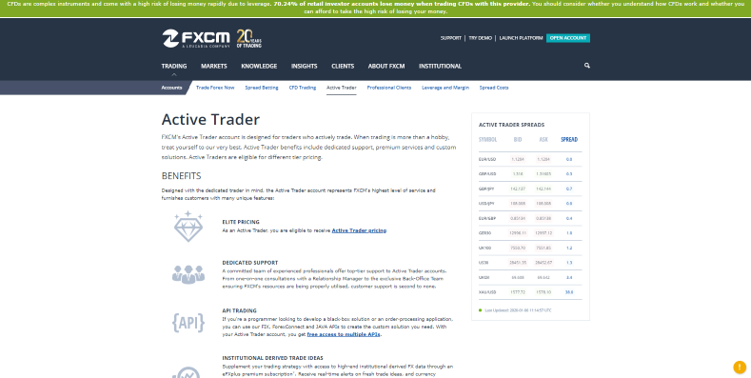 FXCM Tipos de cuenta 3 FXCM Tipos de cuenta 3